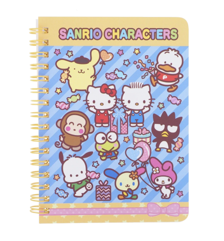 Mix Characters Mini Wire-O Notebook
