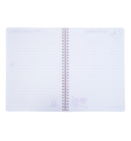 Little Twin Stars Pearl Paper Cover Wire O Note Book