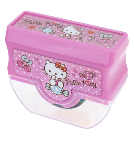 Hello Kitty Laser Sticker Self-Inking Rolling Stamp