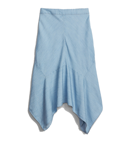 Handkerchief Midi Skirt in TENCEL