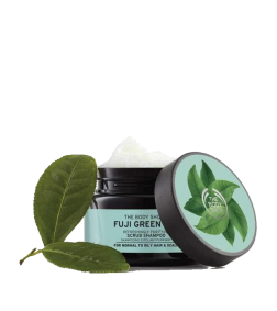 Fuji green tea refreshingly purifying cleansing hair scrub